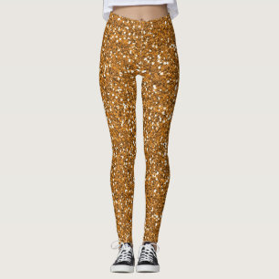 Gold-Glitzer-Leggings Leggings