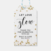 Gold Glitzer Ließ Liebe Glühkerze Gastgeschenk Hoc