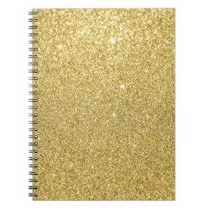 Gold Glitzer, luxuriös, glänzend. Notizblock