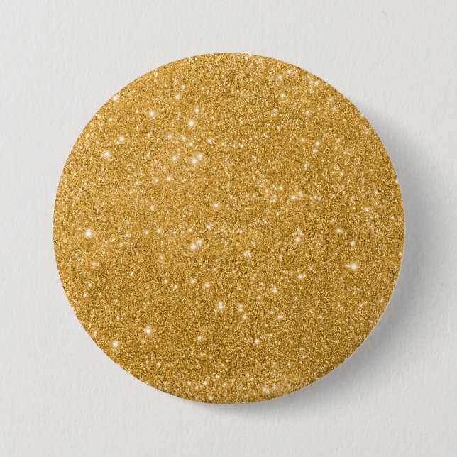 Gold Glitzer Luxus Button (Vorderseite)