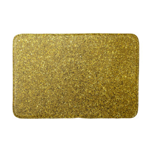 Gold-Glitzer-Muster Badematte