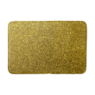 Gold-Glitzer-Muster Badematte