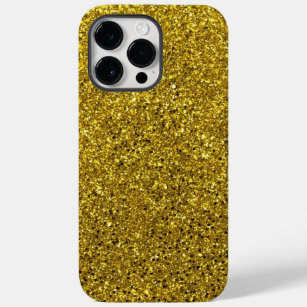 Gold-Glitzer-Muster Case-Mate iPhone 14 Pro Max Hülle