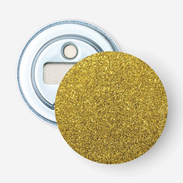 Gold-Glitzer-Muster Flaschenöffner (Vorderseite)