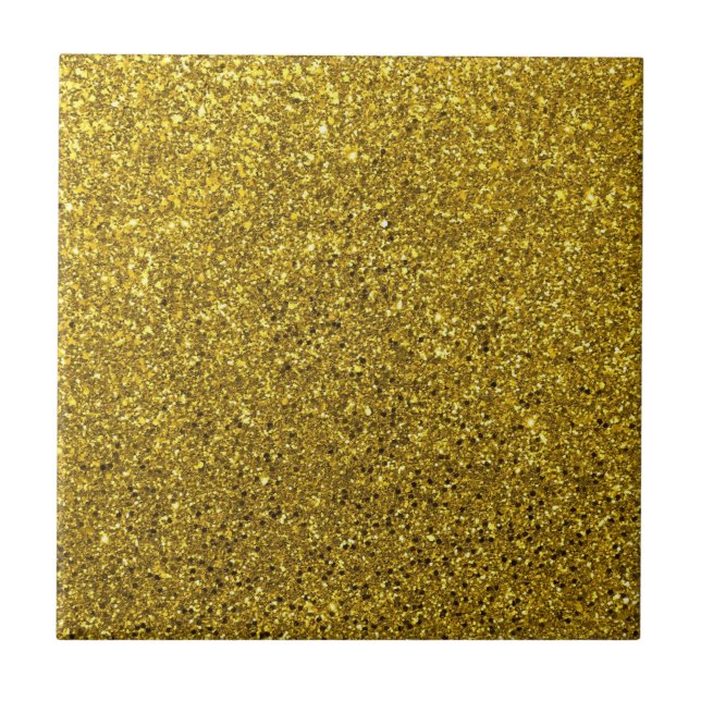 Gold-Glitzer-Muster Fliese (Vorderseite)