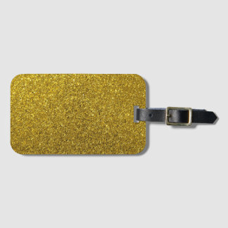 Gold-Glitzer-Muster Gepäckanhänger