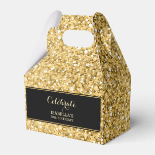 Gold-Glitzer-Muster Geschenkschachtel
