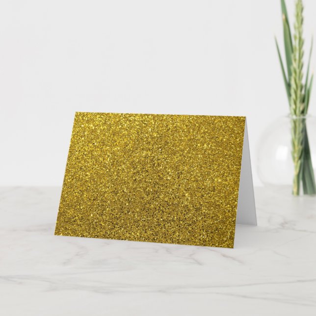 Gold-Glitzer-Muster Karte (Vorderseite)