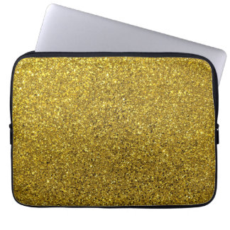 Gold-Glitzer-Muster Laptopschutzhülle