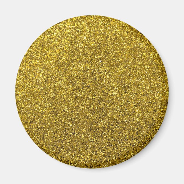 Gold-Glitzer-Muster Magnet (Vorne)