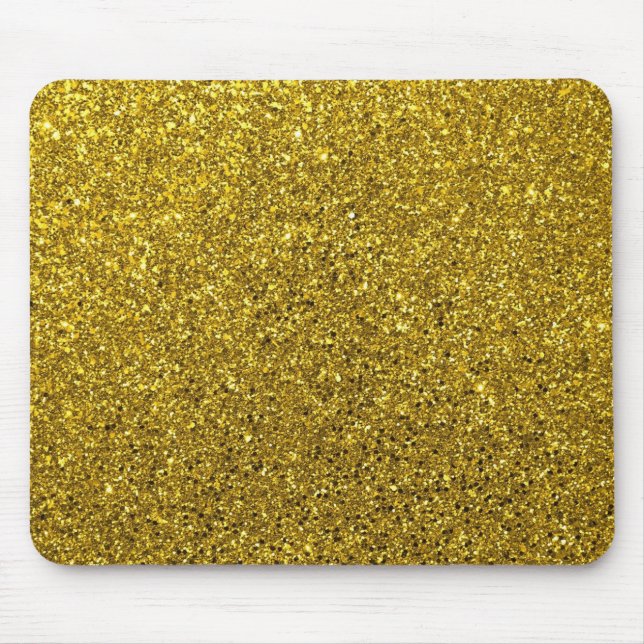 Gold-Glitzer-Muster Mousepad (Vorne)