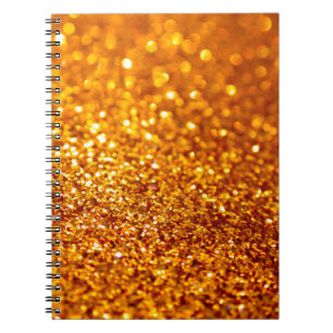 Gold-Glitzer-Muster Notizblock