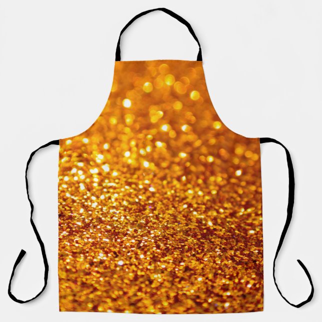 Gold-Glitzer-Muster Schürze (Vorderseite)