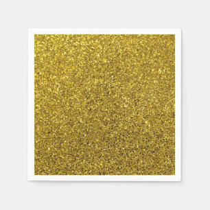Gold-Glitzer-Muster Serviette