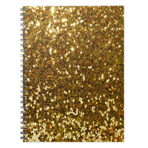 Gold Glitzer Notizblock