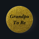 Gold Glitzer Opa zum Kinderduschknopf Button<br><div class="desc">Gold Glitzer Opa zum Kinderduschknopf</div>