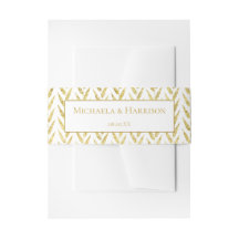 Gold Glitzer Pattern Stationery Bauchband