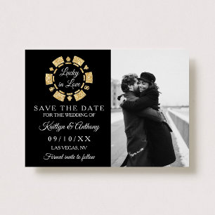 Gold Glitzer Poker Chip Casino Hochzeitsreise Foto Save The Date