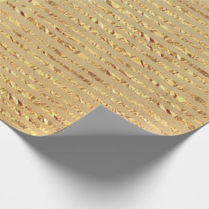 Gold Glitzer Ribbon Design Geschenkpapier