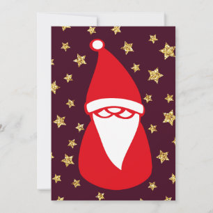 Gold Glitzer Santa Starry Night Ankündigung