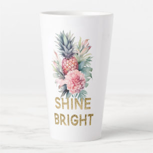 Gold Glitzer Shine Ananas Milchtasse