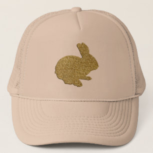 Gold Glitzer Silhouette Ostersonnenmütze Truckerkappe
