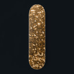 Gold Glitzer Skateboard<br><div class="desc">Erstellen Sie Ihre eigene Skateboard mit Ihren eigenen Bildern und Texten.</div>