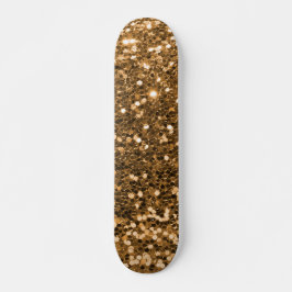 Gold Glitzer Skateboard
