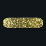 Gold Glitzer Skateboard<br><div class="desc">Erstellen Sie Ihre eigene Skateboard mit Ihren eigenen Bildern und Texten.</div>