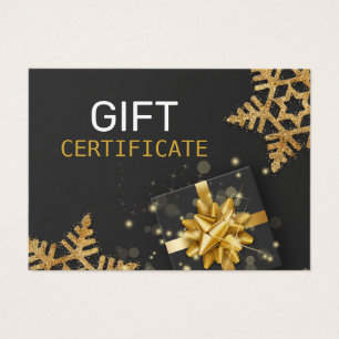 Gold Glitzer Snowflakes Geschenkboxen Black Gift C