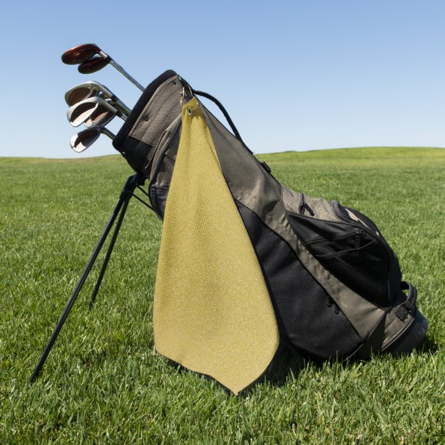 Gold Glitzer, Sparkle, Glitzer Hintergrund Golfhandtuch (Gras)