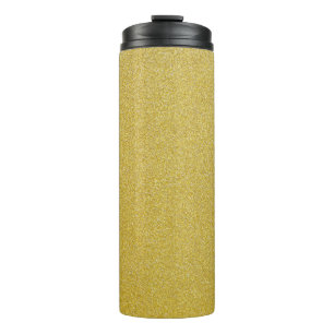 Gold Glitzer, Sparkle, Glitzer Hintergrund Thermosbecher