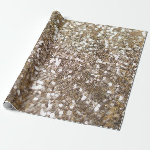 Gold Glitzer Sparkling Glam Girly Glitzy Geschenkpapier