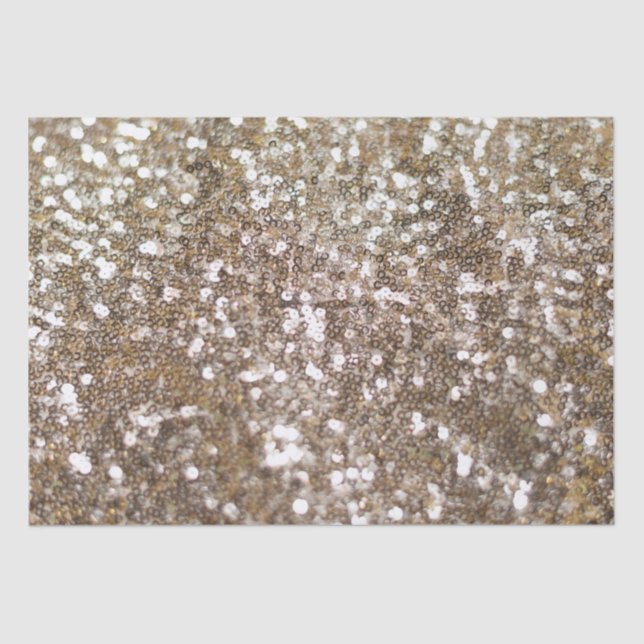 Gold Glitzer Sparkling Glam Girly Glitzy Seidenpapier (Vorderseite)