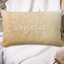 Gold Glitzer Stilvoll Personalisiertes Baby Name P