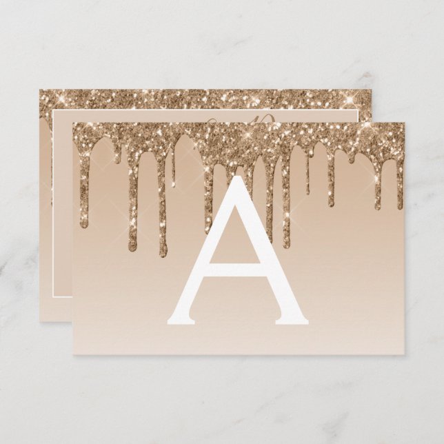 Gold Glitzer Sweet 16 Save the Date Einladung (Vorne/Hinten)