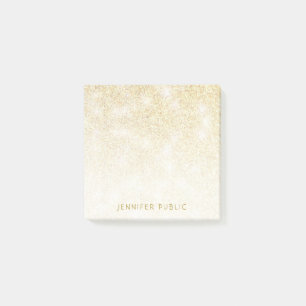 Gold Glitzer Template Moderne Elegant Minimalistis Post-it Klebezettel