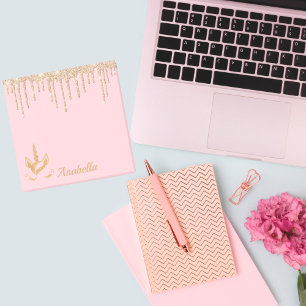 Gold Glitzer Tropfen Rosa Sterne Einhorn Post-it Klebezettel