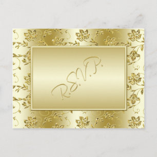 Gold Glitzer UAWG Postcard (passt NICHT zu Sq.) Einladungspostkarte