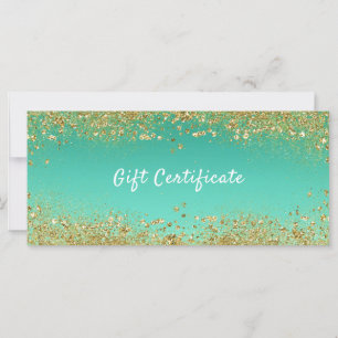 Gold Glitzer und Aquamarines Aqua Glam Geschenkgut