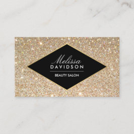 Gold Glitzer und Glamour Beauty Business Card Visitenkarte