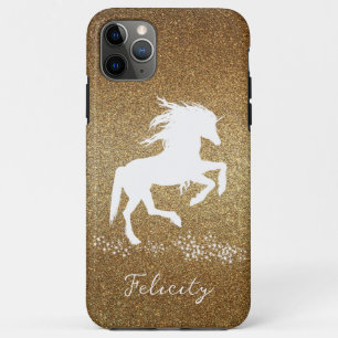 Gold Glitzer Unicorn Fall Mate iPhone Fall Case-Mate iPhone Hülle