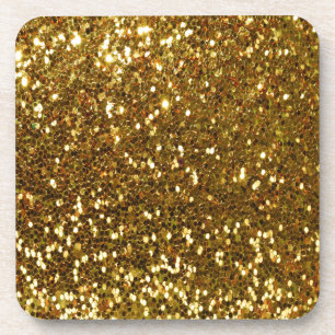 Gold Glitzer Untersetzer
