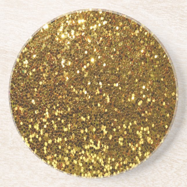 Gold Glitzer Untersetzer (Vorne)