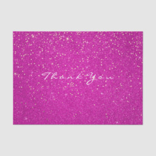 Gold Glitzer Vielen Dank Fuchsia Pink Confetti Whi Seidenpapier