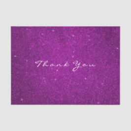 Gold Glitzer Vielen Dank Fuchsia Pink Rose Seidenpapier