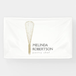 Gold Glitzer Whisky Baker Banner