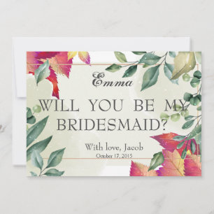 Gold Glitzer wird meine Bridesmaid-Einladung sein Einladung