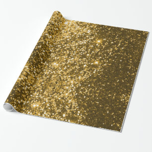 Gold Glitzer Wrapping Paper Geschenkpapier