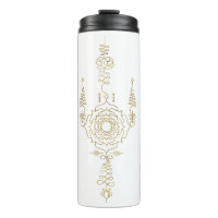 *~* Gold Glitzern Crown Chakra Totem White